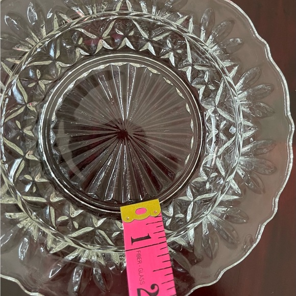 Vintage Anchor Hocking Clear Prescut Glass Round Dome Butter Dish - Picture 10 of 11